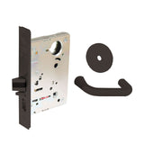 Sargent - 8204 - Storeroom Mortise Lock - Heavy Duty Standard Cylinder - LFIC - Key Code- Rose Trim Function - Grade 1 - US10BL (Dark Oxidized Satin Bronze Clear Coated)