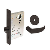 Sargent - 8204 - Storeroom Mortise Lock - Heavy Duty Standard Cylinder - LFIC - Key Code- Rose Trim Function - Grade 1 - US10BL (Dark Oxidized Satin Bronze Clear Coated)