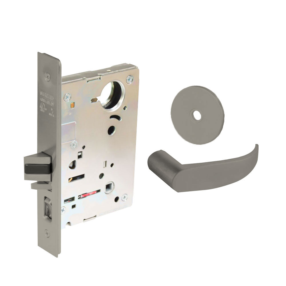 Sargent - 8204 - Storeroom Mortise Lock - Heavy Duty Standard Cylinder - LFIC - Key Code- Rose Trim Function - Grade 1 - US15 (Satin Nickel Plated, Clear Coated)