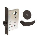 Sargent - 8204 - Storeroom Mortise Lock - Heavy Duty Standard Cylinder - LFIC - Key Code- Rose Trim Function - Grade 1 - US10B (Dark Oxidized Satin Bronze, Oil Rubbed)