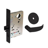 Sargent - 8204 - Storeroom Mortise Lock - Heavy Duty Standard Cylinder - LFIC - Key Code- Rose Trim Function - Grade 1 - US20D (Dark Statuary Bronze Lacquered)