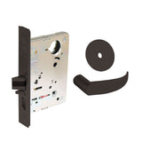 Sargent - 8204 - Storeroom Mortise Lock - Heavy Duty Standard Cylinder - LFIC - Key Code- Rose Trim Function - Grade 1 - US10BL (Dark Oxidized Satin Bronze Clear Coated)