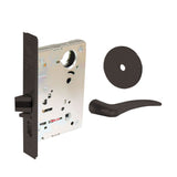 Sargent - 8204 - Storeroom Mortise Lock - Heavy Duty Standard Cylinder - LFIC - Keyed Different - Rose Trim Function - Grade 1 - US10BL (Dark Oxidized Satin Bronze Clear Coated)