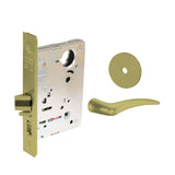 Sargent - 8204 - Storeroom Mortise Lock - Heavy Duty Standard Cylinder - LFIC - Keyed Different - Rose Trim Function - Grade 1 - US4 (Satin Brass, Clear Coated)