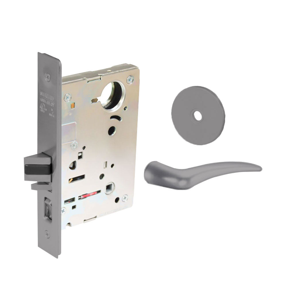 Sargent - 8204 - Storeroom Mortise Lock - Heavy Duty Standard Cylinder - LFIC - Keyed Different - Rose Trim Function - Grade 1 - US26D (Satin Chromium Plated Over Nickel)