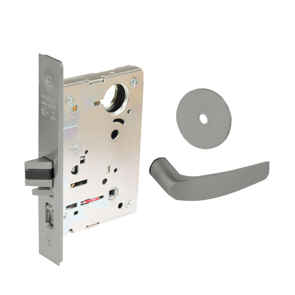 Sargent - 8204 - Storeroom Mortise Lock - Heavy Duty Standard Cylinder - LFIC - Keyed Different - Rose Trim Function - Grade 1 - US32 (Bright Stainless Steel)