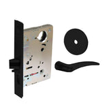 Sargent - 8204 - Storeroom Mortise Lock - Heavy Duty Less Cylinder - LFIC - Keyed Alike - Rose Trim Function - Grade 1 - BSP (Black Suede Powder Coat)