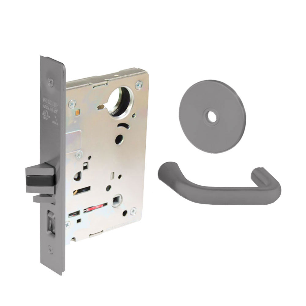 Sargent - 8204 - Storeroom Mortise Lock - Heavy Duty Less Cylinder - LFIC - Keyed Alike - Rose Trim Function - Grade 1 - US26D (Satin Chromium Plated Over Nickel)