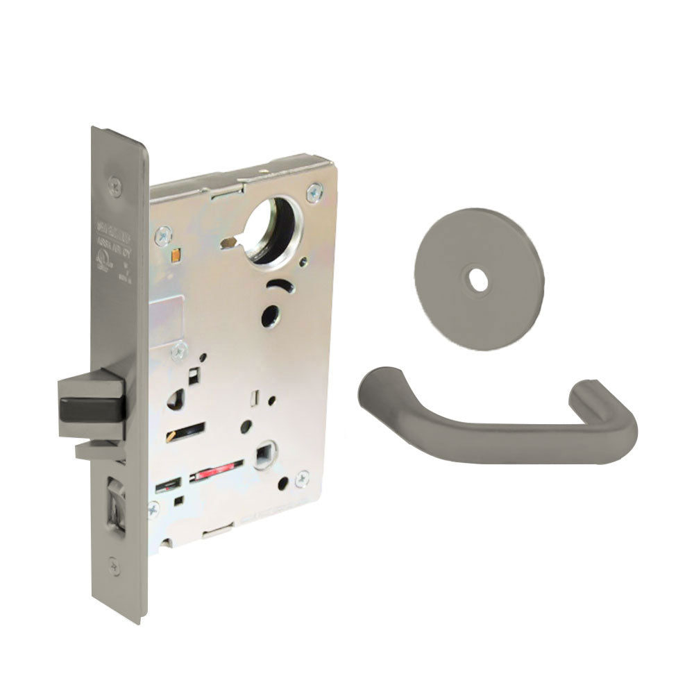 Sargent - 8204 - Storeroom Mortise Lock - Heavy Duty Less Cylinder - LFIC - Keyed Alike - Rose Trim Function - Grade 1 - US15 (Satin Nickel Plated, Clear Coated)