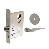 Sargent - 8204 - Storeroom Mortise Lock - Heavy Duty Less Cylinder - LFIC - Keyed Alike - Rose Trim Function - Grade 1 - US15 (Satin Nickel Plated, Clear Coated)