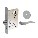 Sargent - 8204 - Storeroom Mortise Lock - Heavy Duty Less Cylinder - LFIC - Keyed Alike - Rose Trim Function - Grade 1 - US26 (Bright Chromium Plated Over Nickel)