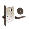 Sargent - 8204 - Storeroom Mortise Lock - Heavy Duty Less Cylinder - LFIC - Key Code- Rose Trim Function - Grade 1- US10BE (Dark Oxidized Satin Bronze)