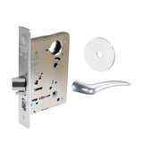 Sargent - 8204 - Storeroom Mortise Lock - Heavy Duty Less Cylinder - LFIC - Keyed Different - Rose Trim Function - Grade 1 - WSP (White Suede Powder Coat)