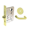 Sargent - 8204 - Storeroom Mortise Lock - Heavy Duty Less Cylinder - LFIC - Keyed Different - Rose Trim Function - Grade 1 - US3 (Bright Brass, Clear Coated)