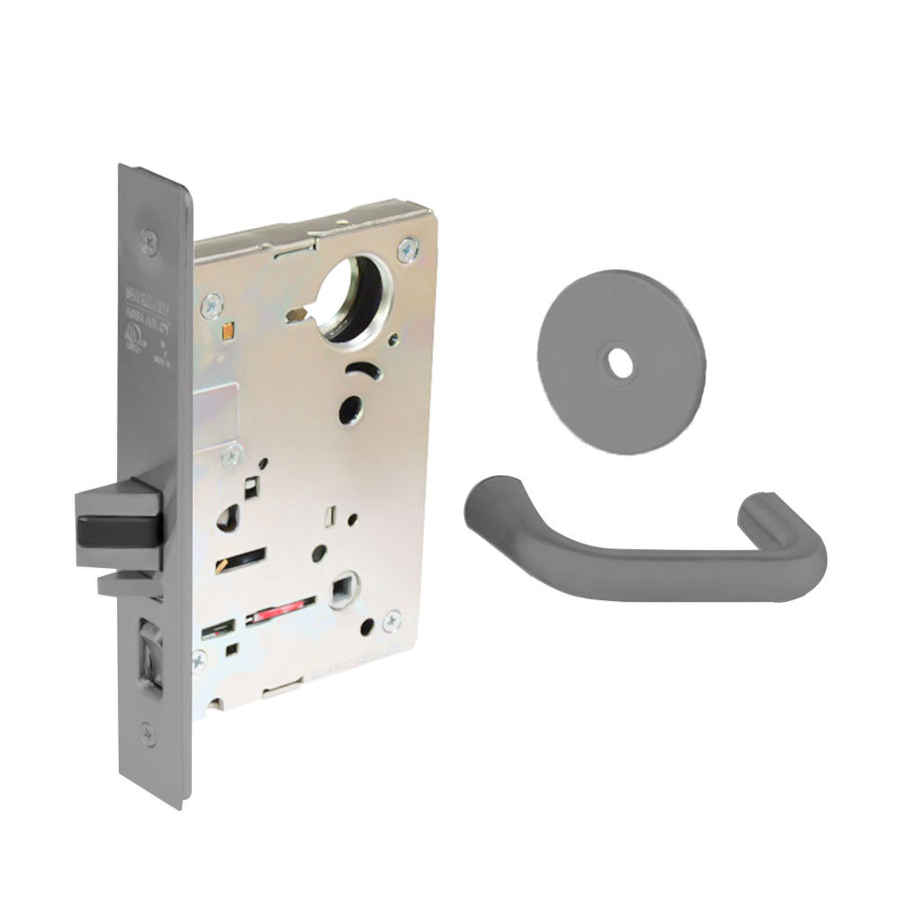 Sargent - 8204 - Storeroom Mortise Lock - Heavy Duty Less Cylinder - LFIC - Keyed Different - Rose Trim Function - Grade 1 - US26D (Satin Chromium Plated Over Nickel)