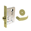 Sargent - 8204 - Storeroom Mortise Lock - Heavy Duty Less Cylinder - LFIC - Keyed Different - Rose Trim Function - Grade 1 - US4 (Satin Brass, Clear Coated)