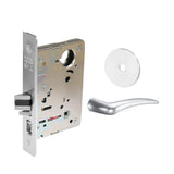 Sargent - 8204 - Storeroom Mortise Lock - Heavy Duty Less Cylinder - LFIC - Keyed Different - Rose Trim Function - Grade 1 - WSP (White Suede Powder Coat)