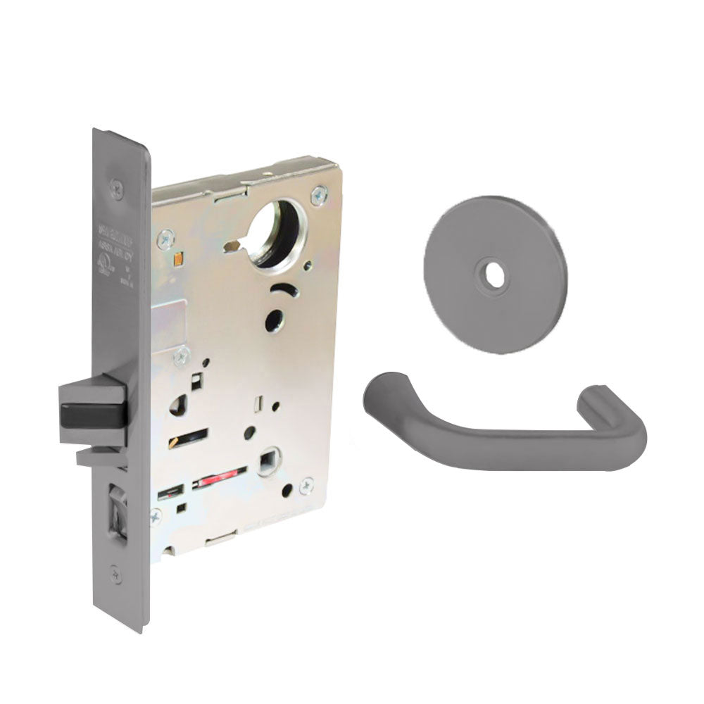 Sargent - 8204 - Storeroom Mortise Lock - Heavy Duty Less Cylinder - LFIC - Keyed Different - Rose Trim Function - Grade 1 - US26D (Satin Chromium Plated Over Nickel)