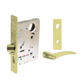 Sargent - 8237 - Classroom Mortise Lock - Heavy Duty Less Cylinder - LFIC - Keyed Different - Escutcheon Trim Function - Grade 1 - US3 (Bright Brass, Clear Coated)