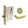 Sargent - 8237 - Classroom Mortise Lock - Heavy Duty Less Cylinder - LFIC - Keyed Different - Rose Trim Function - Grade 1 - US4 (Satin Brass, Clear Coated)