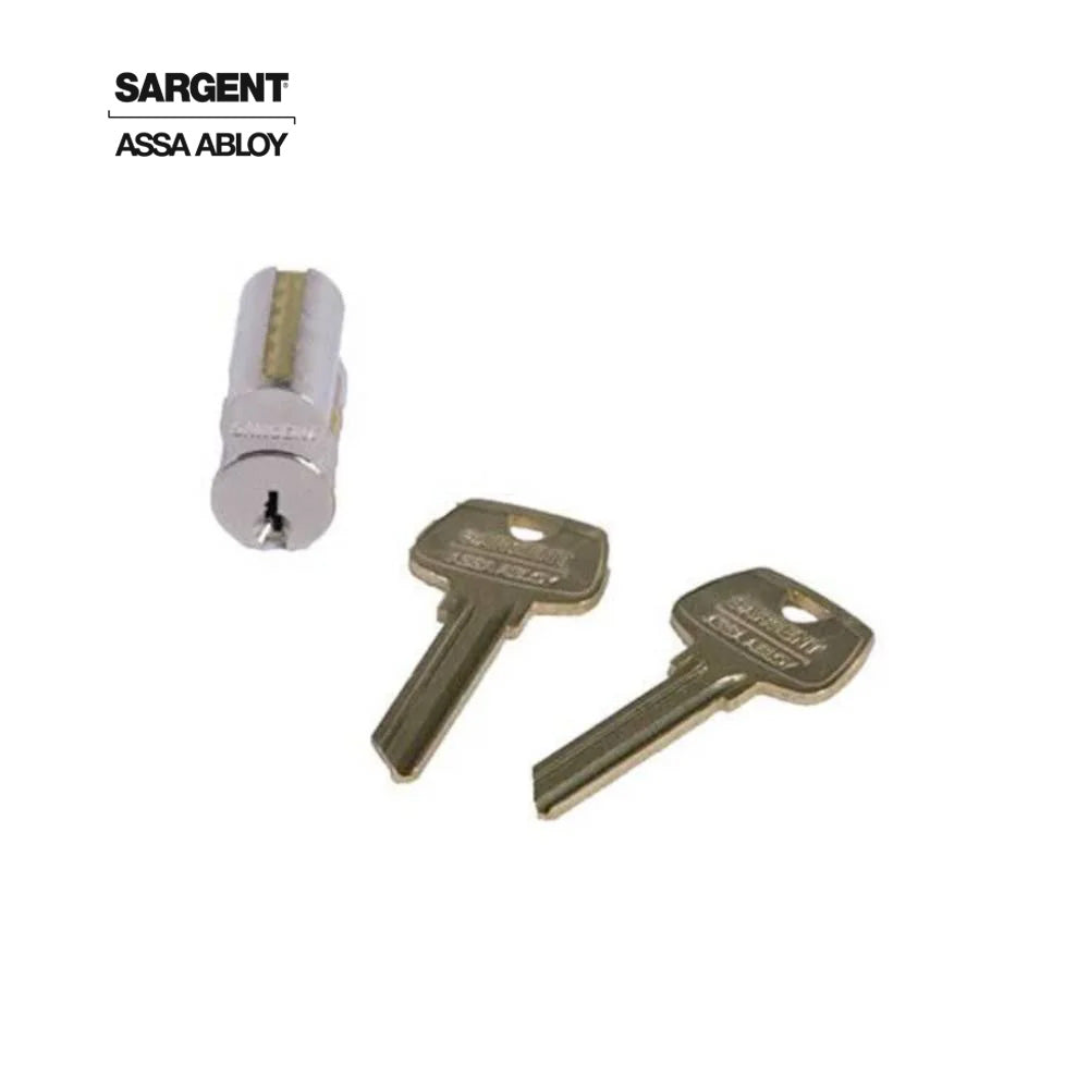 Sargent - 6300-LA-15-KD - LFIC Core - LA Keyway - Keyed Different - Satin Nickel