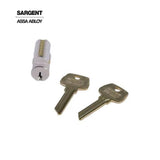 Sargent - 6300-LA-15-KD - LFIC Core - LA Keyway - Keyed Different - Satin Nickel