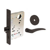 Sargent - 8204 - Storeroom Mortise Lock - Heavy Duty Standard Cylinder - SFIC - Key Code- Rose Trim Function - Grade 1 - US10BL (Dark Oxidized Satin Bronze Clear Coated)