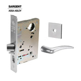 Sargent - 8237 - Classroom Mortise Lock - Heavy Duty Standard Cylinder - SFIC - Keyed Alike - Rose Trim Function - Grade 1 - WSP (White Suede Powder Coat)