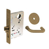 Sargent - 8237 - Classroom Mortise Lock - Heavy Duty Less Cylinder - SFIC - Key Code - Rose Trim Function - Grade 1 - US10 (Satin Bronze, Clear Coated)