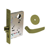 Sargent - 8237 - Classroom Mortise Lock - Heavy Duty Less Cylinder - SFIC - Keyed Different - Rose Trim Function - Grade 1 - US3 (Bright Brass, Clear Coated)