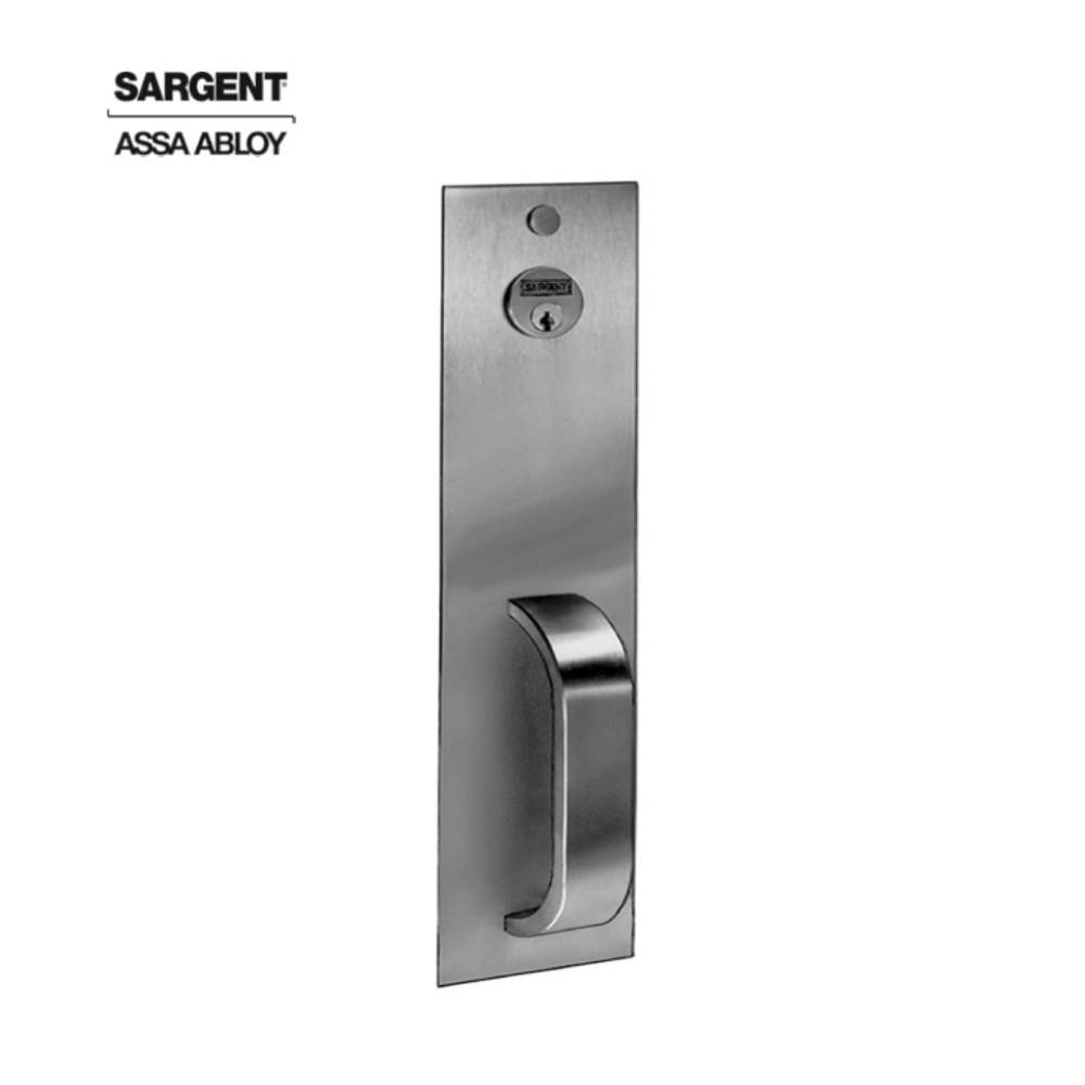 Sargent - 814-PTB - Nightlatch Pull Exit Device Trim - PTB Design - US32D (Satin Stainless Steel)