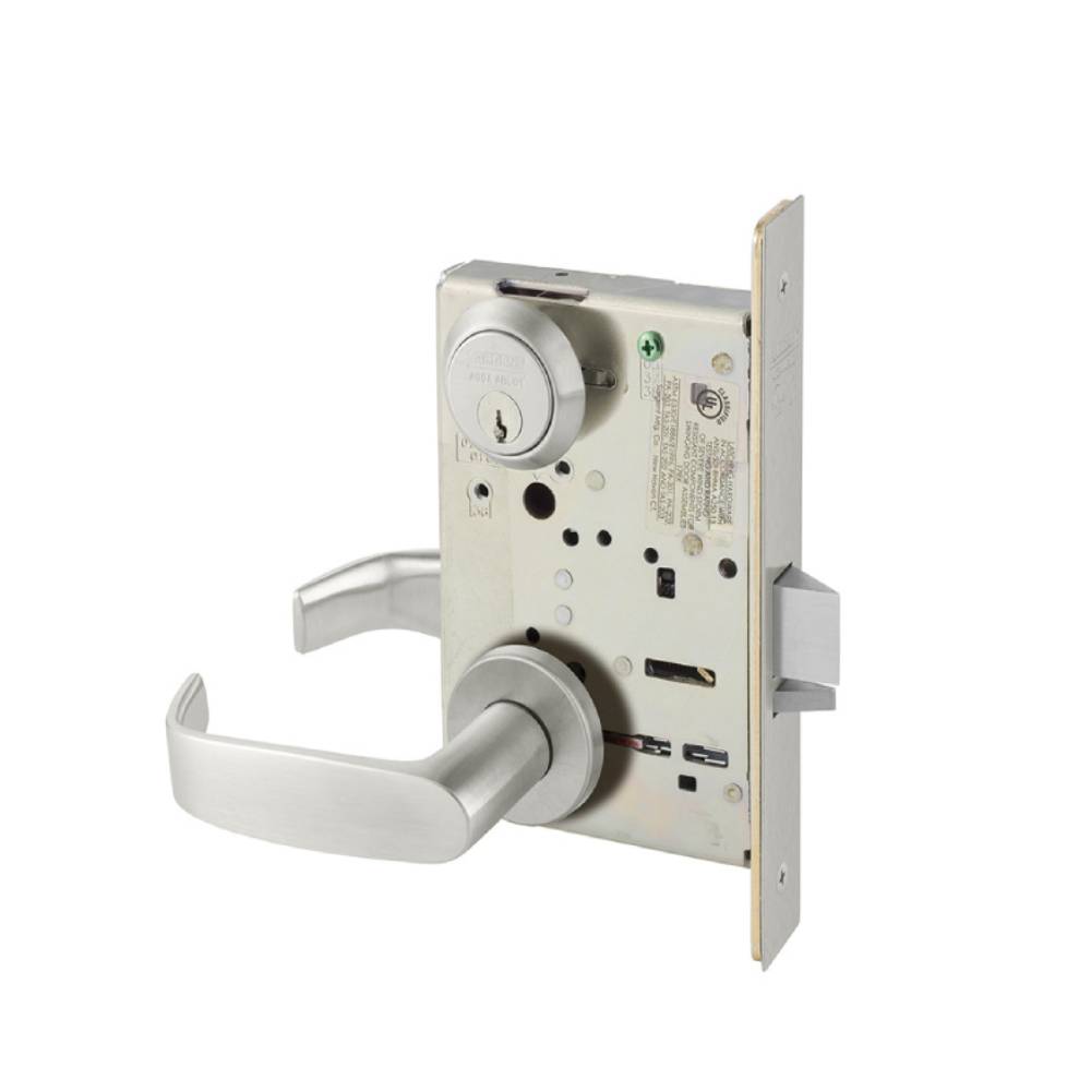 Sargent - 8205 - Entry Mortise Lock - LN Rose / L Lever - LA Keyway - ASA Strike - Grade 1 - Optional Color