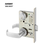 Sargent - 8237 - Classroom Mortise Lock with 2-3/4 Inch Backset and 4-7/8 Inch ASA Strike - LA Keyway - LN Rose - L Lever - Grade 1 - Optional Color