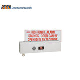 SDC - 1511SBDKV - Single ExitCheck Delayed Egress EMLock with BOCA National Building Code Compliant and Built in Key Switch - Satin Aluminum Clear Anodized