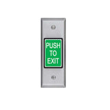 SDC - 413PNU - Exit Switch Integrated Pneumatic Timer with PUSH TO EXIT and 3A SPDT Contact - 12/24VDC - Satin Stainless Steel