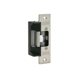 SDC - 45-4SU - Electric Strike with Latch Bolt Monitor Standard and 4.875 by 1.25 Square Corner Faceplate - 12/24VAC/DC - Satin Stainless Steel