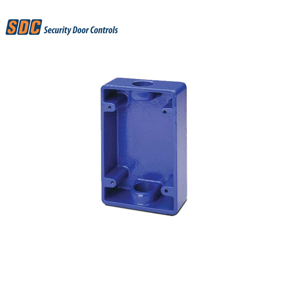 SDC - 491-BB - Emergency Door Release with Blue Surface Mount Box for 491