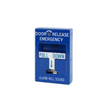 SDC - 492 - Emergency Door Release with 2 Replacement Glass Rods and Blue Pull Station