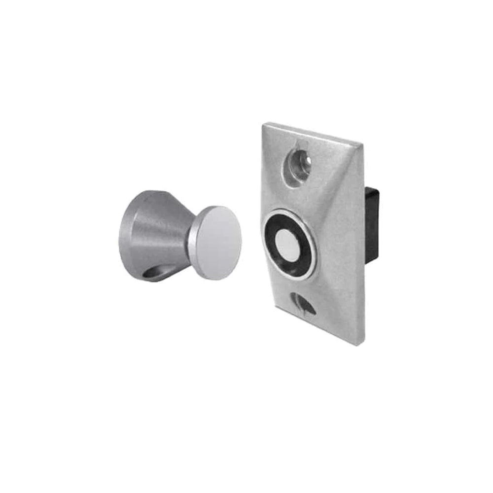 SDC - EH201224A - Magnetic Door Holder and Releasing Device with Semi-Flush Mount - 12/24VAC/DC - Aluminum Painted