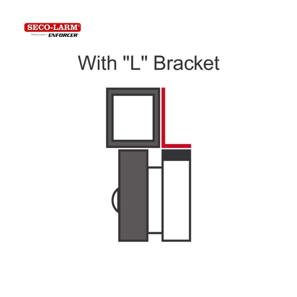 SECO-LARM E-941S-1K2/LQ L-Bracket for 1,200-lb Series Electromagnetic Locks