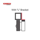 SECO-LARM E-941S-600/LQ L-Bracket for 600-lb Series Electromagnetic Locks