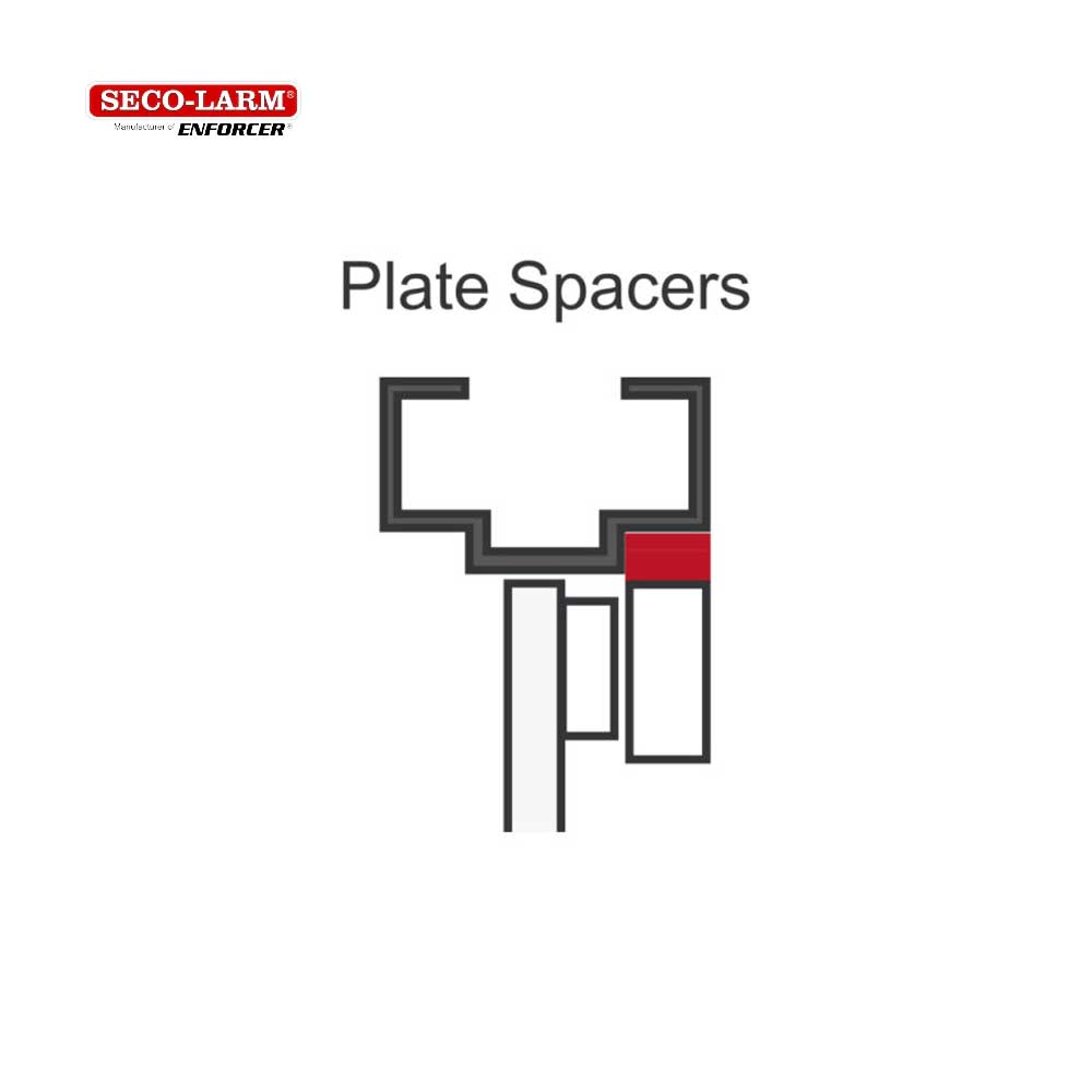 SECO-LARM E-941S-600/PQ 3/16â€³ Plate Spacer for 600-lb Series Electromagnetic Locks