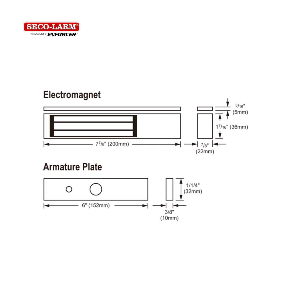 SECO-LARM E-941SA-300RQ 300-lb Electromagnetic Lock