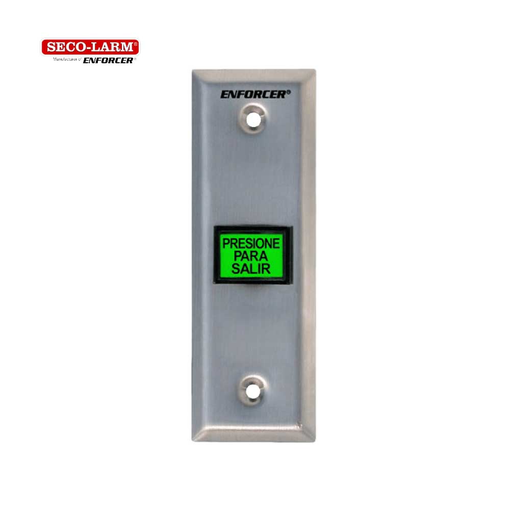 SECO-LARM SD-7103GC-PTQ Slimline LED-Illuminated RTE Wall Plate, Built-in Timer