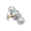 Schlage - A53PD - Entrance Cylindrical Lock with 2-3/8 Backset and 2-3/4 T-Strike - Orbit Knob - C Keyway - Grade 2 - 626 (Satin Chrome Finish)