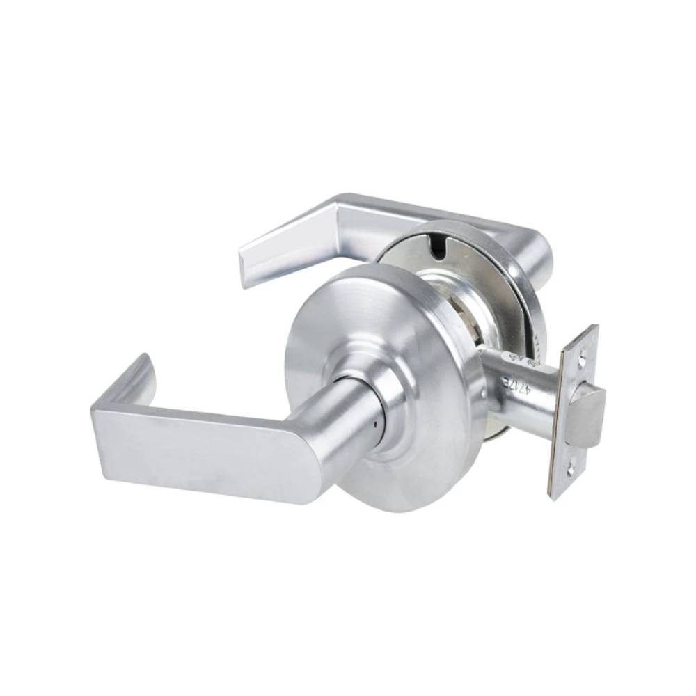 Schlage - ALX10 - Passage Cylindrical Lock with 2-3/4 Backset and 4-7/8 ANSI Strike - Rhodes Lever - Grade 2 - 626 (Satin Chrome Finish)