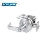 Schlage - ALX80P - Storeroom Cylindrical Lock with 2-3/4 Backset and 4-7/8 ANSI Strike - Athens Lever - C Keyway - Grade 2 - 626 (Satin Chrome Finish)