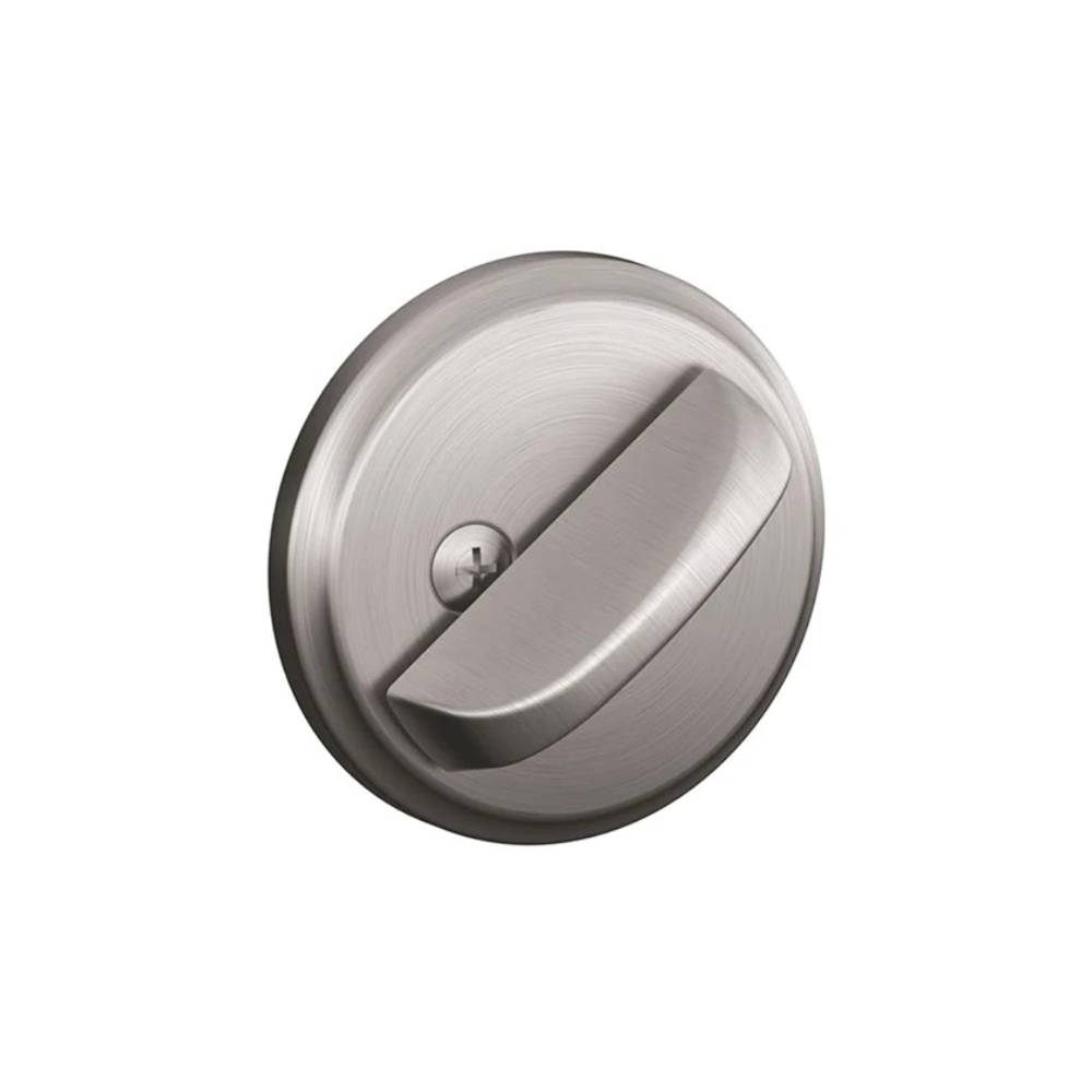 Schlage - B80 - One-Sided Deadbolt - Dual Option Latch - 619 (Satin Nickel Plated Clear Coated Finish)