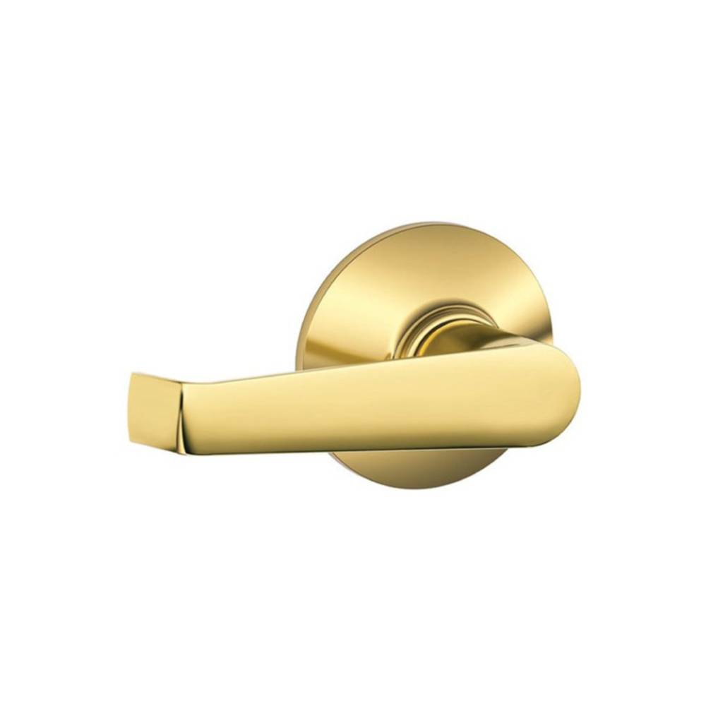 Schlage - F10 - Passage Latch - Elan Lever - Grade 2 - 605 (Bright Brass Finish)