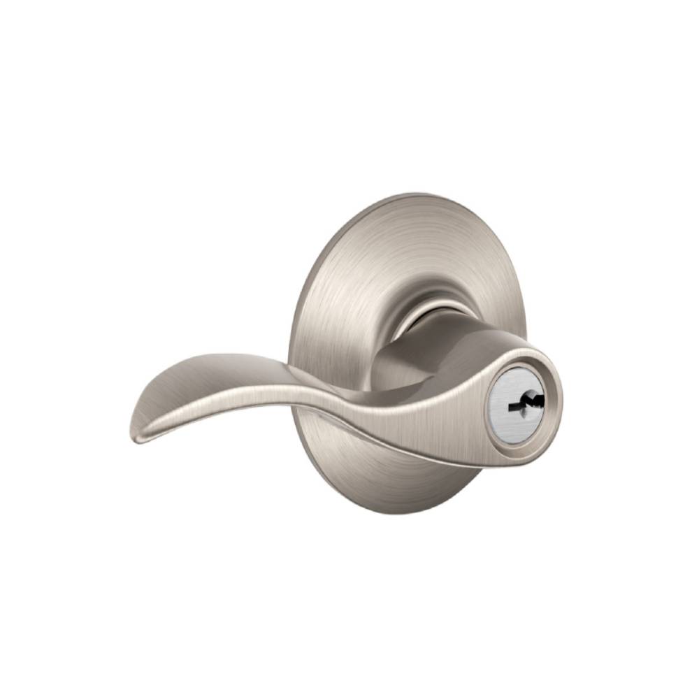 Schlage - F51A - Conventional Cylinder Entry Lock - Accent Lever - Key